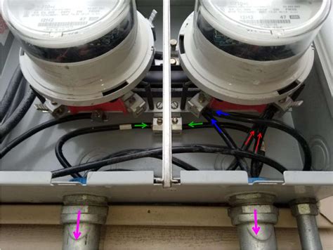 feeding two breaker boxes off of one electric meter|feeding two buildings from one meter panel.